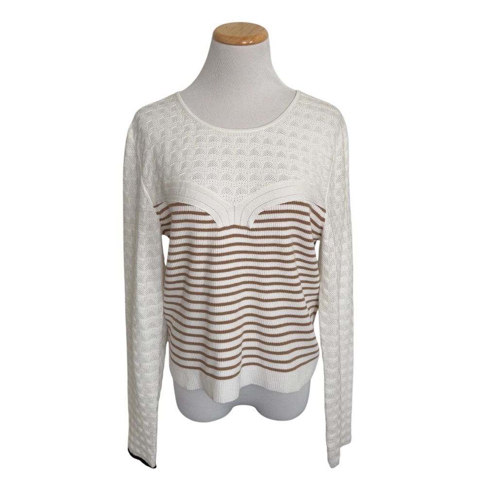 Anthropologie Maeve Pointelle Sweater